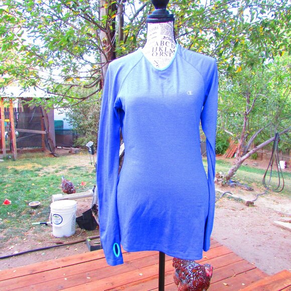 Champion Tops - Champion Active Blue Long Sleeve Tee